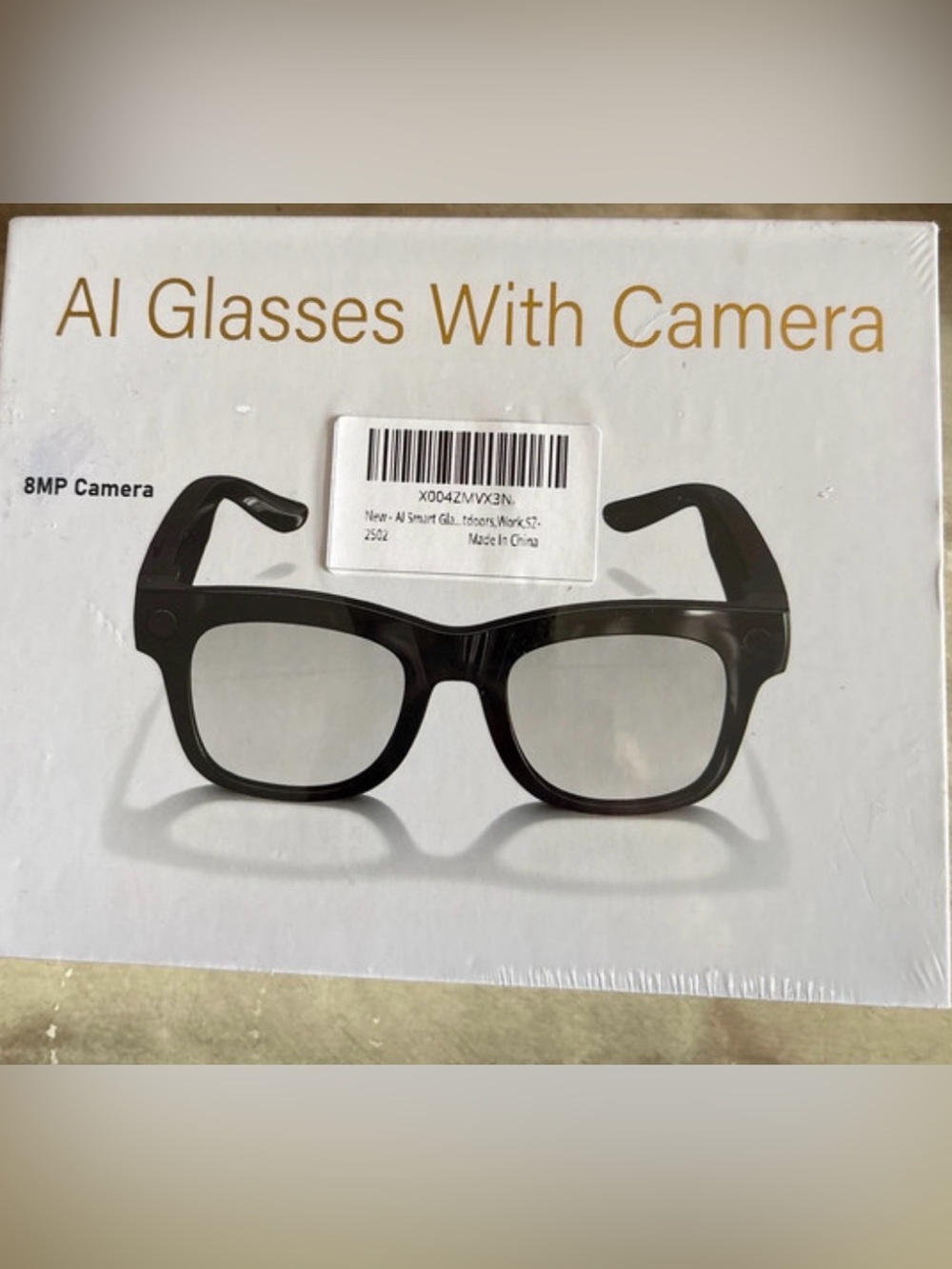 Smart Glasses With Camera - Black